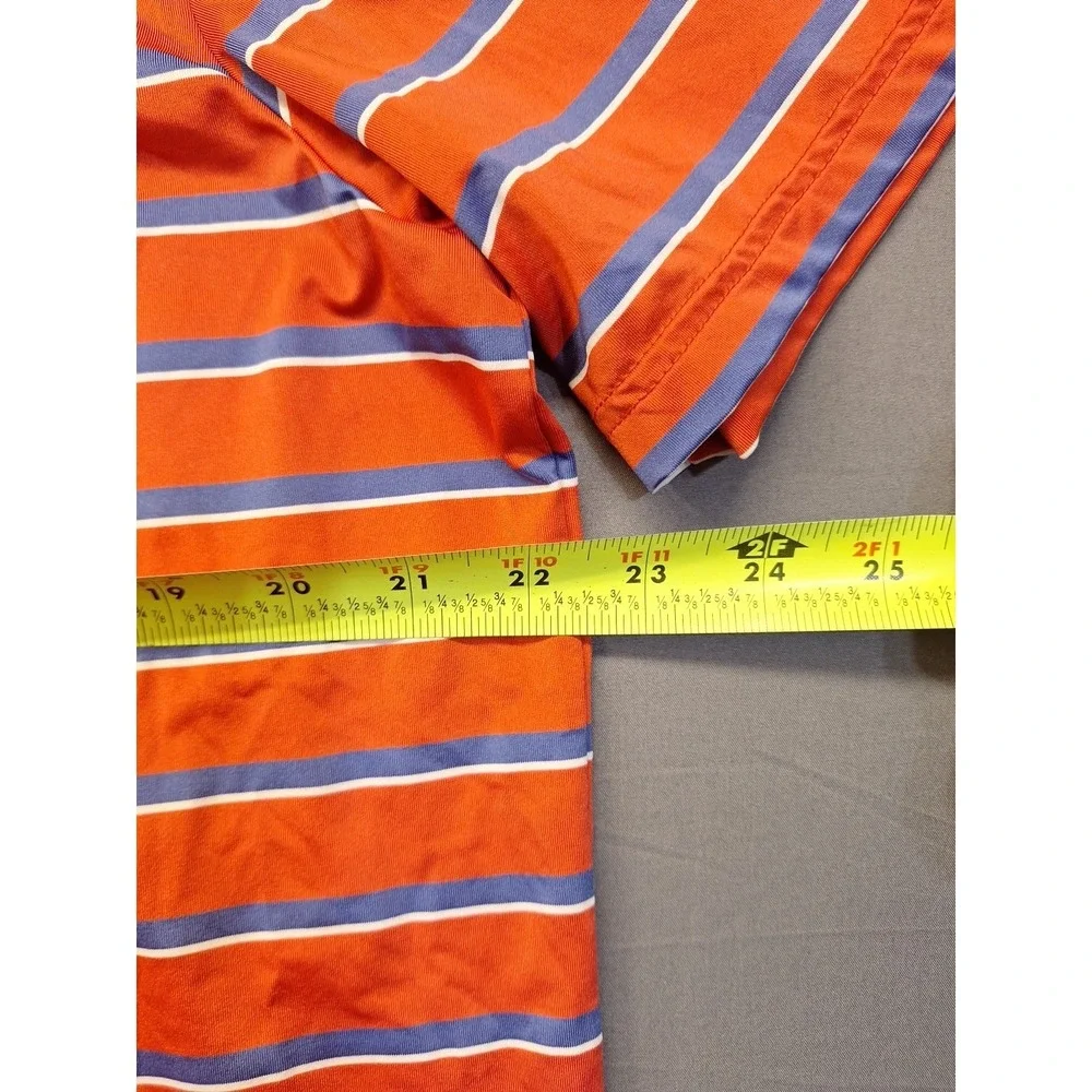 RLX‎ Ralph Lauren Polo Mens Large Red White Blue Striped Golf Preppy County Club